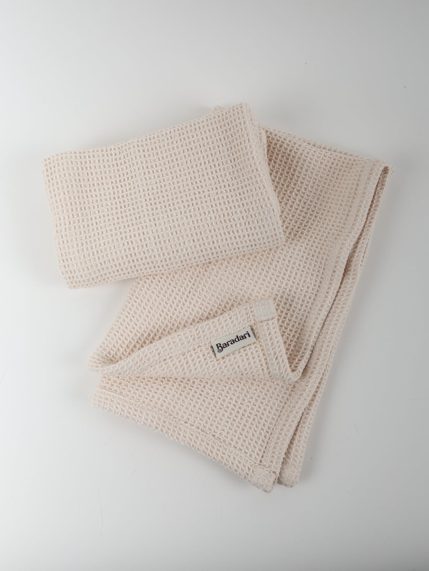 Pure Cotton Waffle Hand Towel (Set of 2)