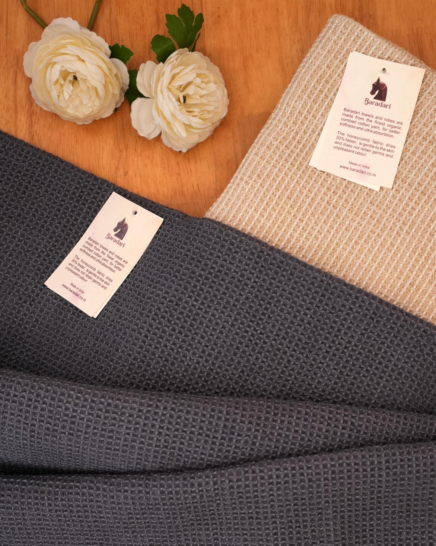 Pure Cotton Waffle Bath Towel