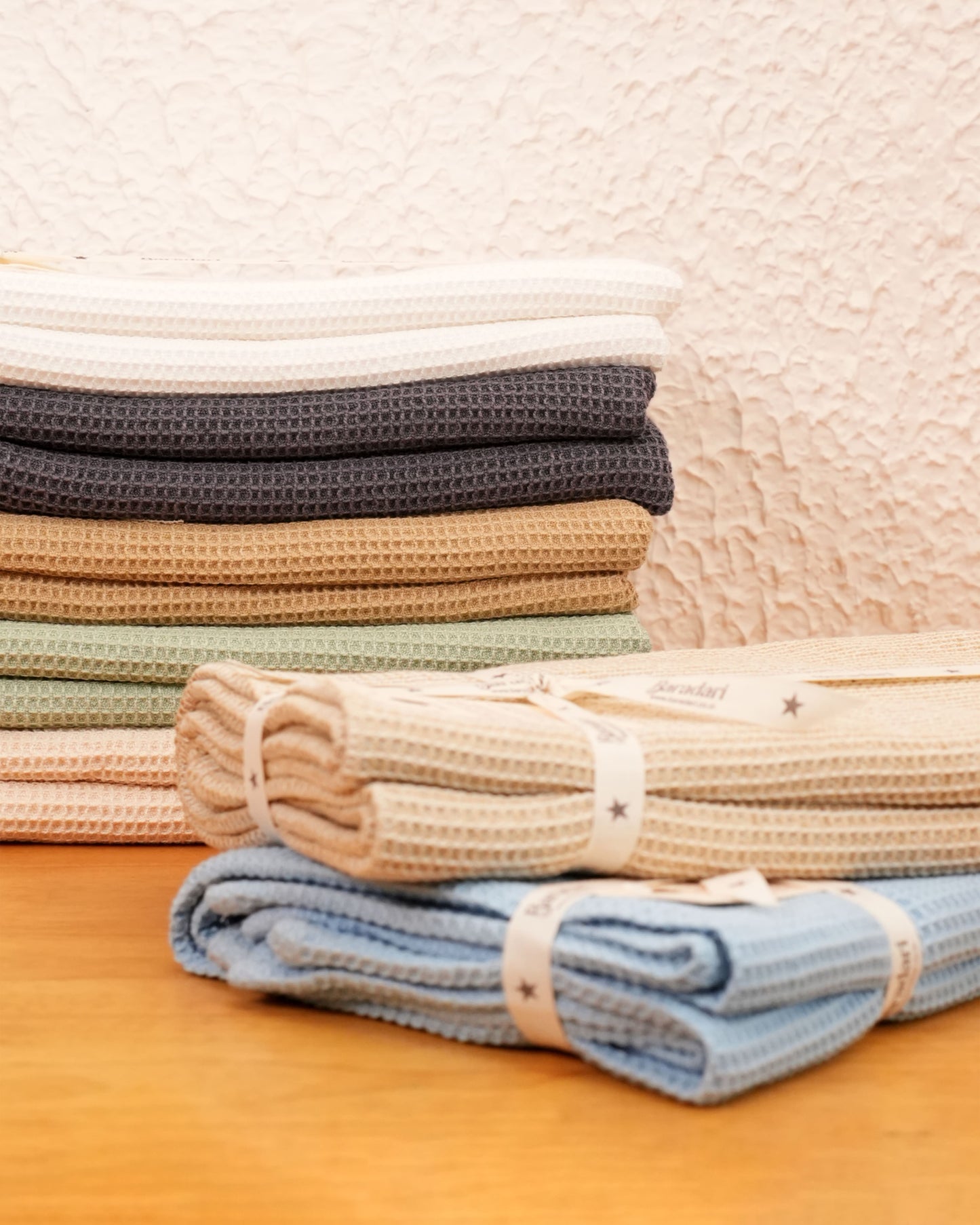 Pure Cotton Waffle Bath Towel