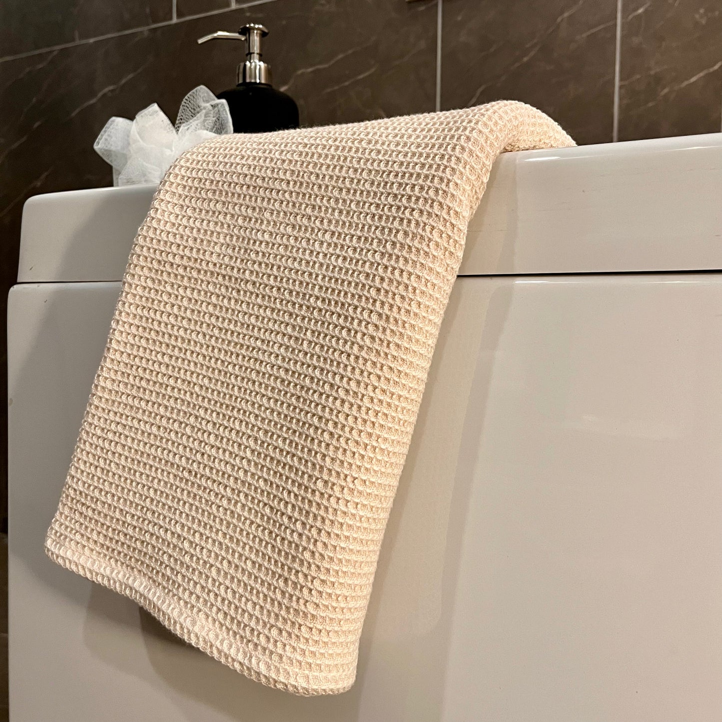 Pure Cotton Travel Towel | With Waterproof Pouch