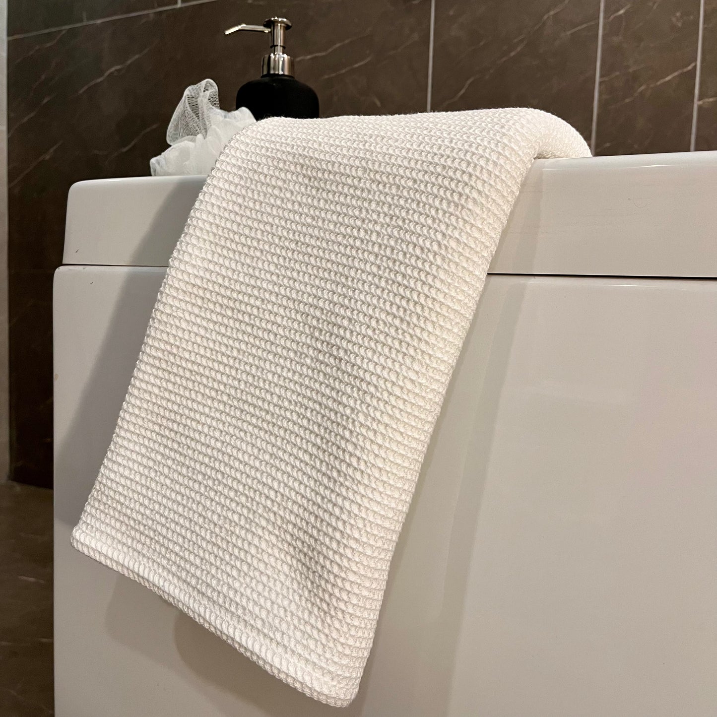 Pure Cotton Travel Towel | With Waterproof Pouch