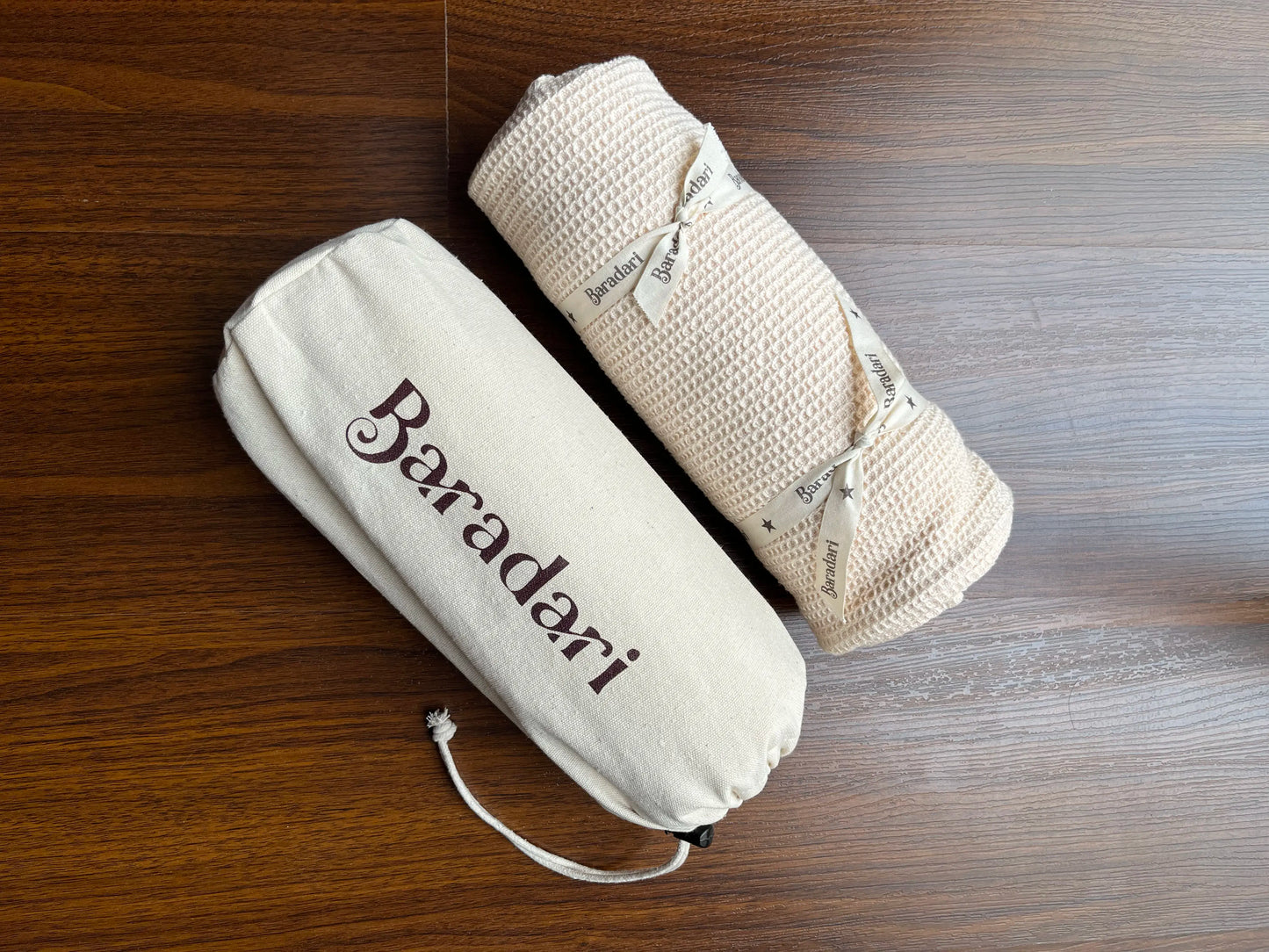 Baradari travel towel and waterproof pouch